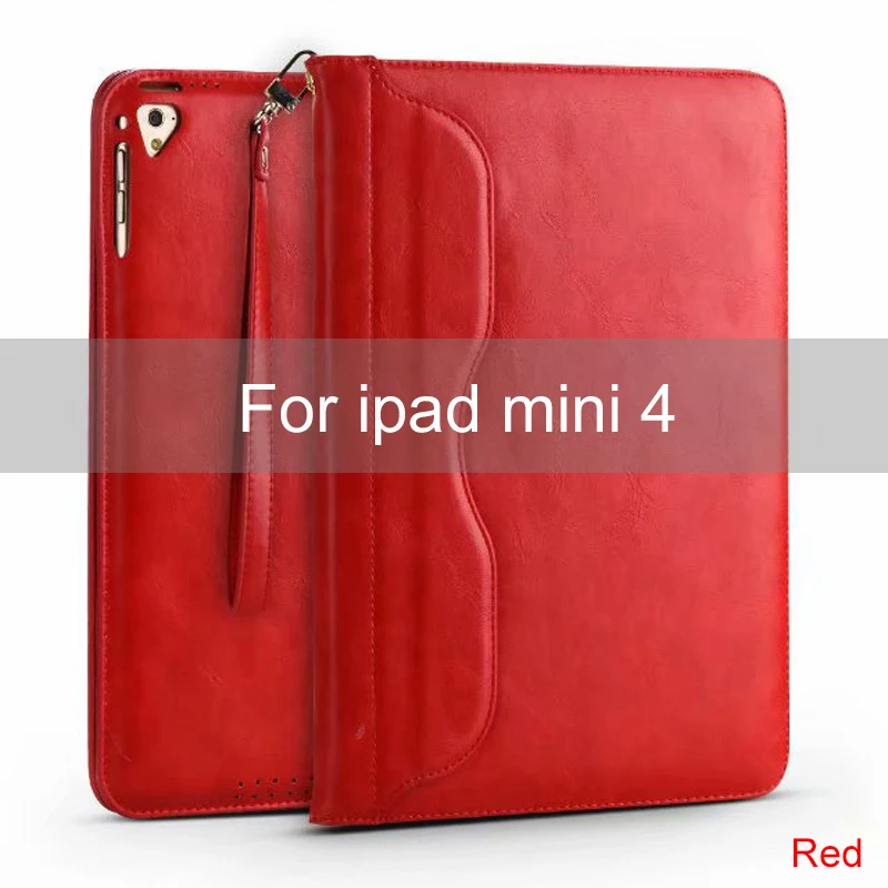For mini 4 Essidi роскошный кожаный умный чехол рукав для iPad mini 4 3 2 1th Gen стенд планшетный защитный чехол для IPad Mini 1 2 3 4 - Цвет: For mini 4