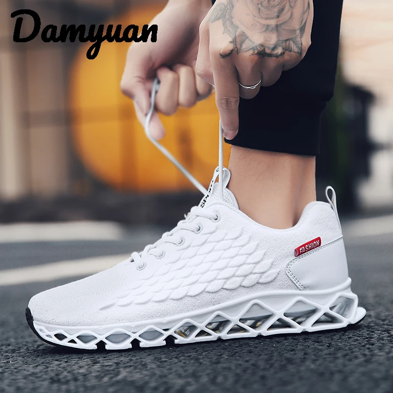 

Damyuan 2019 Hot Selling In Winter Fashionable Comfortable Cotton Woven Dragon Scale Man Sneakers Outdoor leisure running shoes