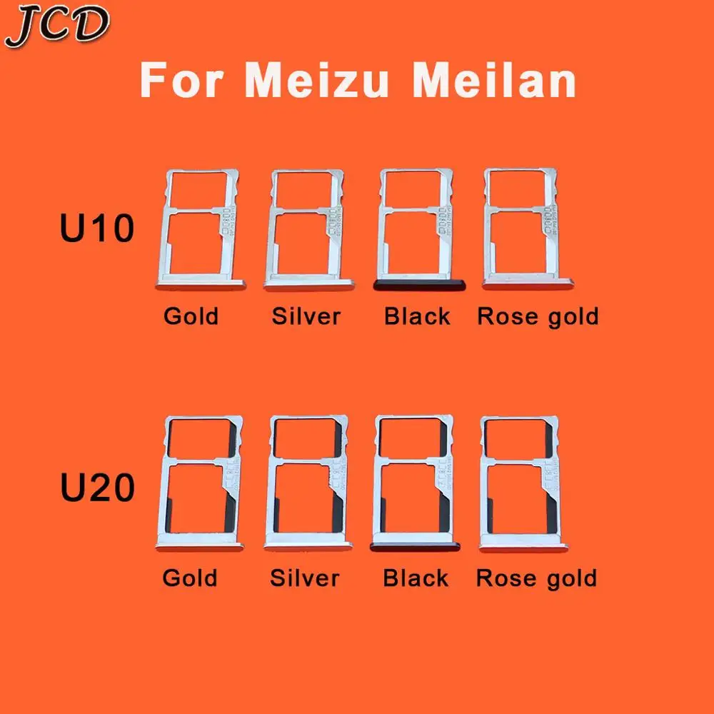 JCD sim-держатель, слот-адаптер лоток для Meizu Meilan U10 U20 Sim карта заменитель адаптера запчасти