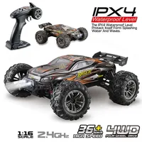 JTY Toys 1:16 RC Trucks 36km/h High Speed Remote Control Buggy Truck Waterproof 4WD Bigfoot Climbing Off-Road Remote Control Car 1