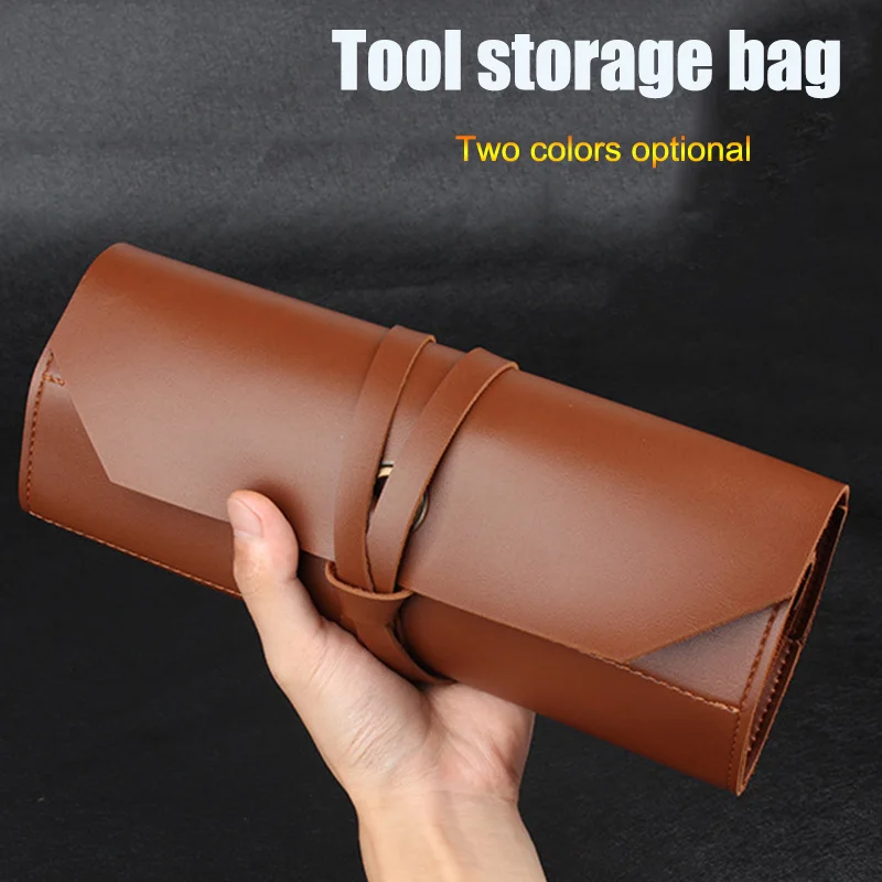 

Hot 10 Holes Leather Storage Bag for Mechanic Tool Cycling Repair Tool Packing Bag Durable Portable MCK99