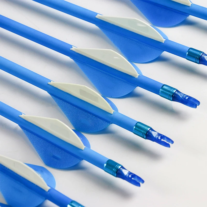 Linkboy-Archery-Pure-Carbon-Arrows-ID6-2mm-Spine300-600-2inch-Plastic-Vanes-Recurve-Compound-Hunting-Shooting