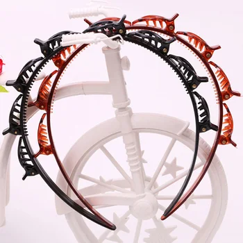 

Double Layer Bands Clip Hairbands Fashion Plastic Braided Headband Punk New Knitting Womens Headwear Hair Accessories