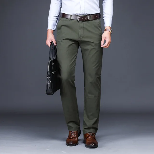 953 army green TANG мужской костюм брюки длина классические мужские брюки облегающие брюки офисный костюм брюки мужские s красный плюс размер 44 42 40 - Цвет: 953 army green