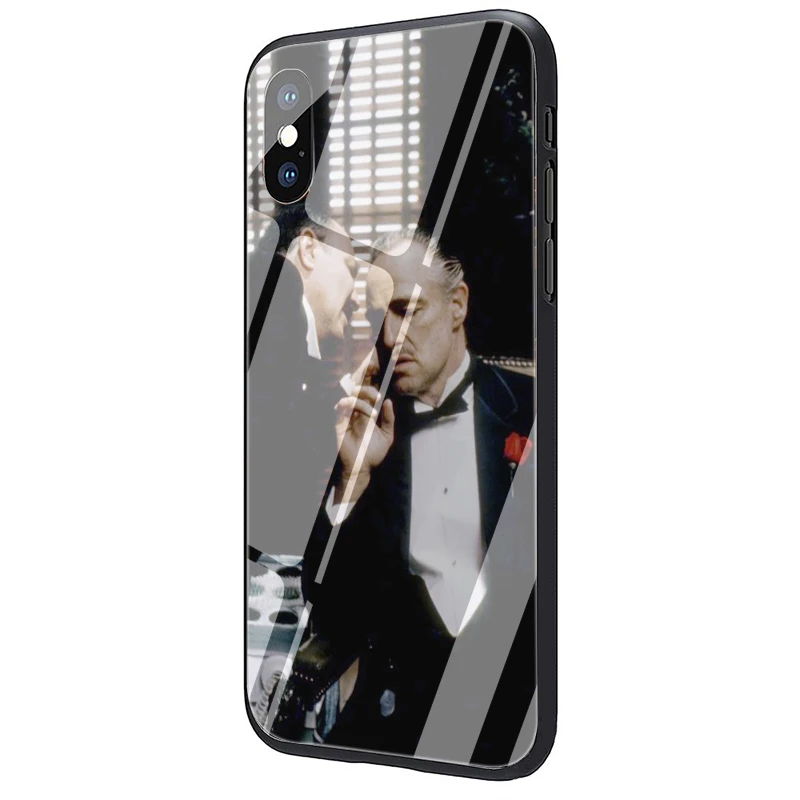 Закаленное стекло для телефона Godfather Don Corleone чехол для iPhone 5 5S SE 6 6s 7 8 Plus X XR XS 11 pro Max - Color: G6