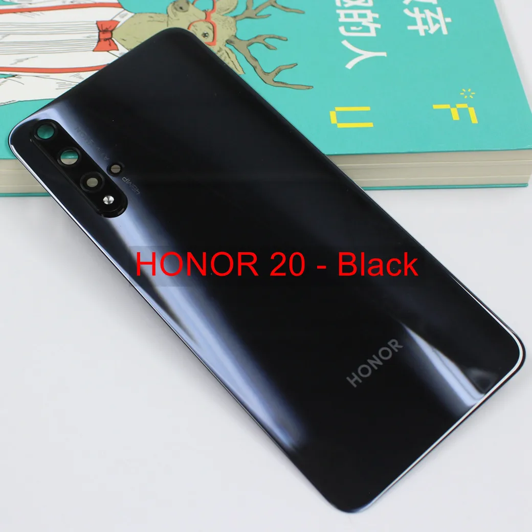 Стеклянная задняя крышка батарейного отсека для Huawei Honor 20 Pro + запасные части
