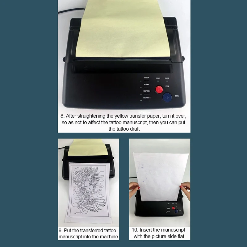 Tattoo Transfer Machine Stencils Device Copier Printer Drawing Thermal Tools For Photos Paper Copy Printing | - Цена: 9 531,94 руб.
