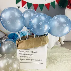 10 шт. Королева Эльза снег латексные воздушные шары с принтами Снежинка игрушка мяч Рождество Свадьба День рождения праздничные украшения