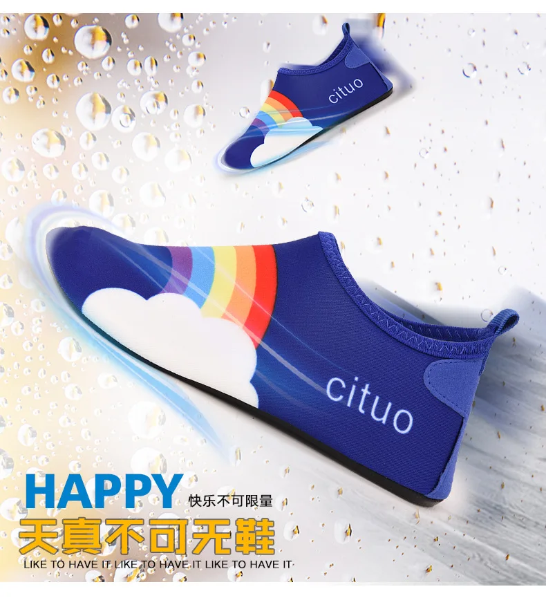 Kids Water Shoes Quick Drying Swim Pool Footwear Outdoor Barefoot Aqua Socks For Beach Home Floor Children Unicorn Slippers
