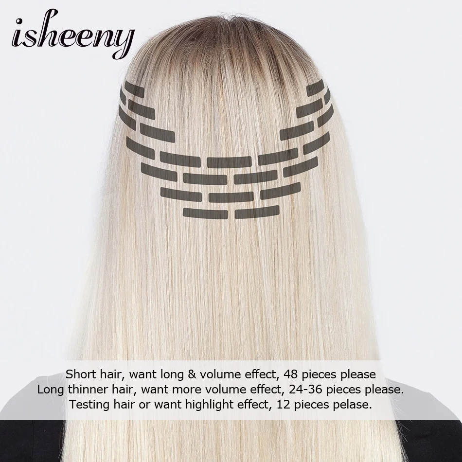 tape in extensions placement