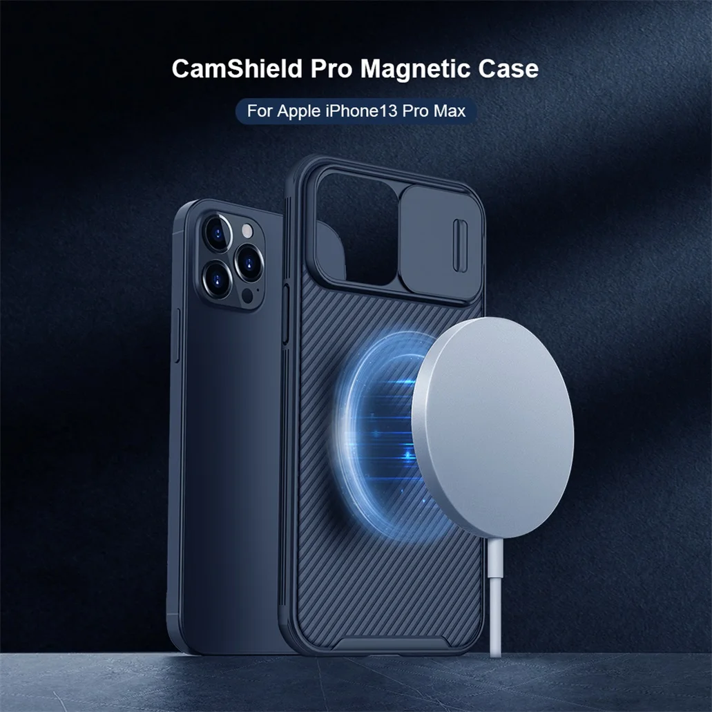 13 pro cases For iPhone 13 12 / Pro / Max Case NILLKIN CamShield Magnetic Case Support Mag-Safe Slide Camera Lens Cover For iPhone13 12 Mini apple 13 pro case