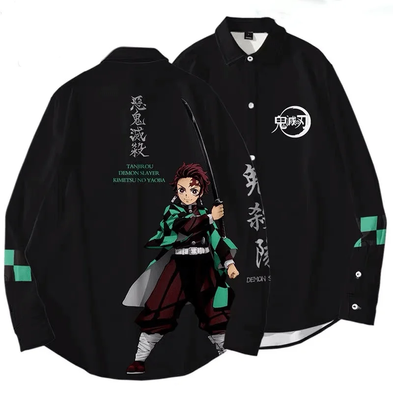 WAMNI Demon Slayer Kimetsu No Yaiba Kamado Tanjirou 3D shirt Cardigan Men Plus Size Nezuko coat Harajuku Streetwear | Мужская одежда