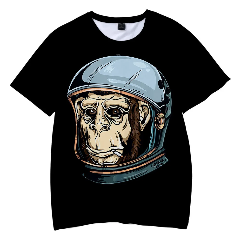 

Black Horror Monkey T Shirt Men Women 3d Tshirt Summer Harajuku Cool Unisex Short Sleeve T-shirt Funny Printed Streetwear Top