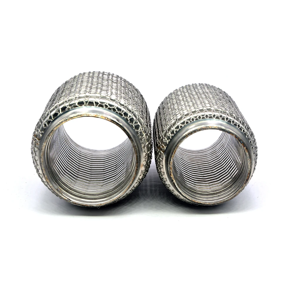 Stainless Steel SUS304 Exhaust Flex Pipes Tube Flex Coupler With Interlock  Super Flexible 63x100mm 76x100mm 63x100mm 76x150mm - AliExpress