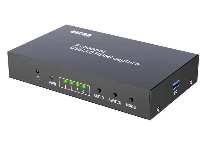 4x1 Multiview бесшовный коммутатор PIP экран изображения дисплей 4 в 1 выход USB 3,0 HDMI видео Захват карты запись в реальном времени потоковой коробки