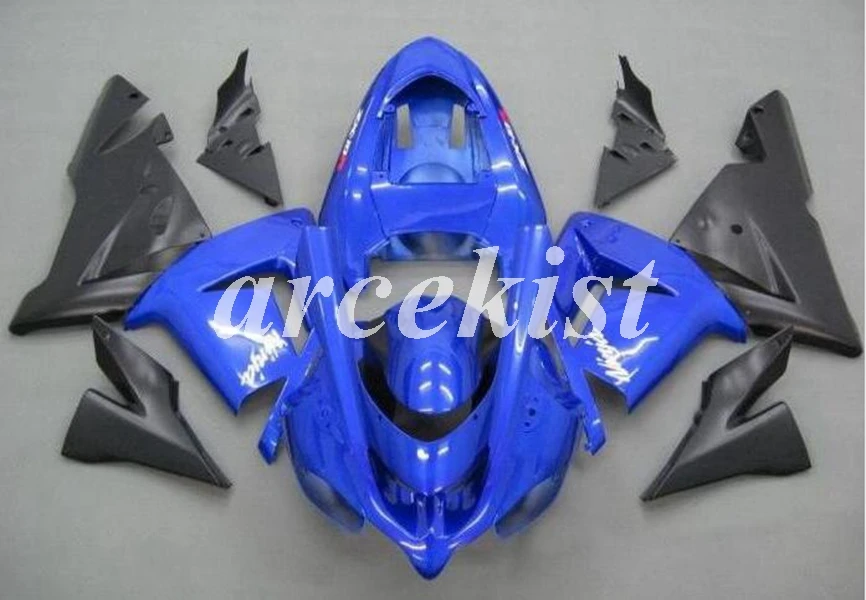 ABS мотоцикл Полный обтекатели комплект подходит для Kawasaki Ninja ZX10R 2004 2005 04 05 10R Обтекатель тела набор синий