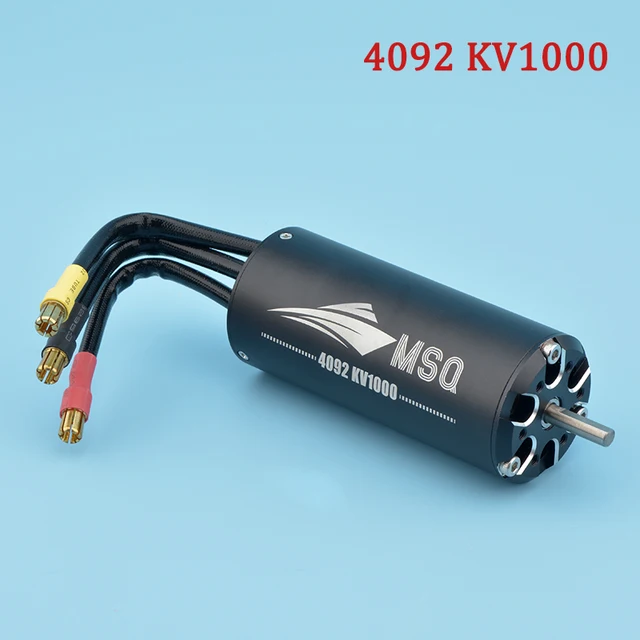 High Speed High Power 5500W MSQ 4092 Brushless Motor 1000KV/1250KV/1750KV/2000KV  Brushless Motor 4 Poles For RC Marine Boats