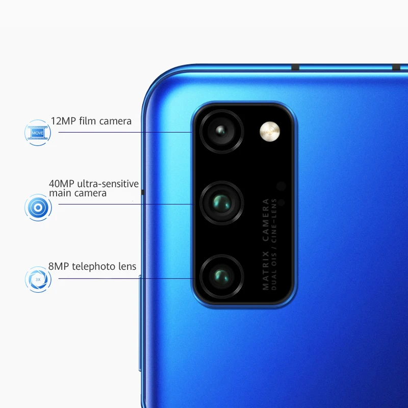 Google Play Honor V30 Pro 128 ГБ/256 Гб 5G мобильный телефон Kirin 990 5G SoC cpu 40MP Тройная задняя камера SuperCharge 4100mAh NFC