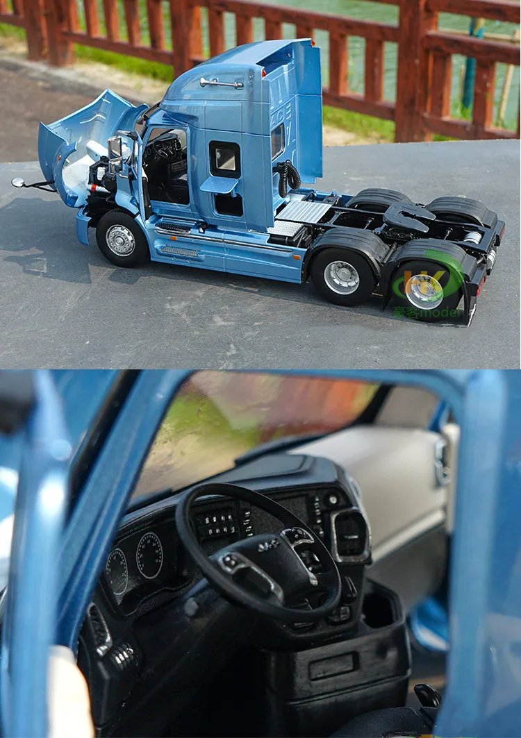 Высокое качество 1:24 JAC Gefa V7 Тяговая головка сплава модель, моделирование литья под давлением Высококачественная коллекция и подарочная модель