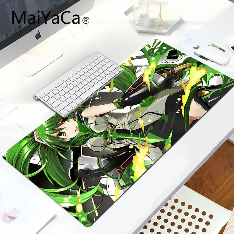 LockEdge 30X90cm MaiYaCa Хацунэ Мику анием девушка геймер скорость мыши розничная маленький резиновый коврик для мыши большой коврик для мыши ПК компьютерный коврик - Цвет: LockEdge 30X90cm