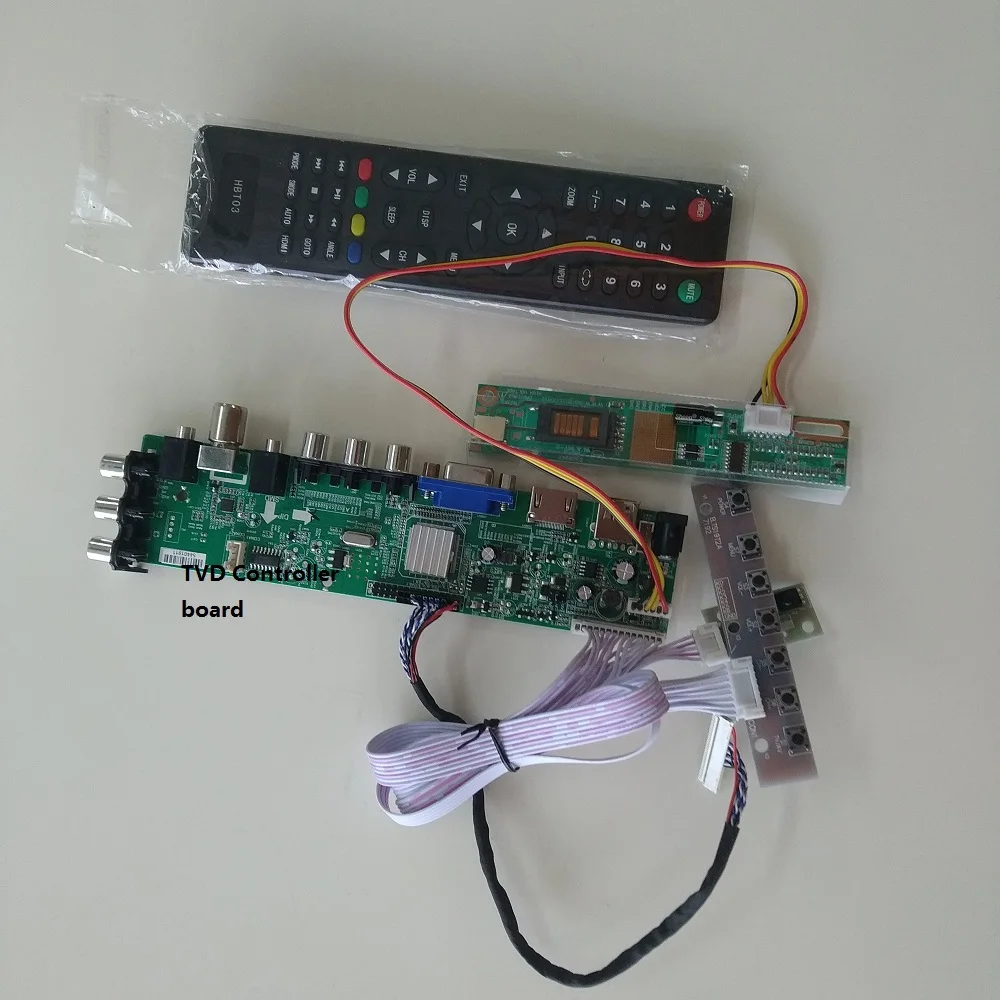 Комплект для LP154W01/LTN154X3-L03 30pin плата контроллера USB AV Цифровой 1280X800 1 CCFL ТВ Панель VGA HDMI lcd DVB-T DVB-C 15,4"