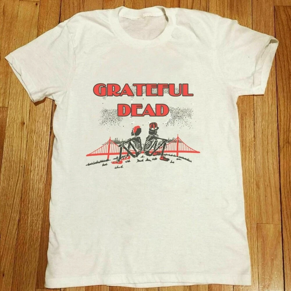 Tanie Grateful Dead vintage koncert letnia wycieczka 1989 wszystkie rozmiary biały sklep