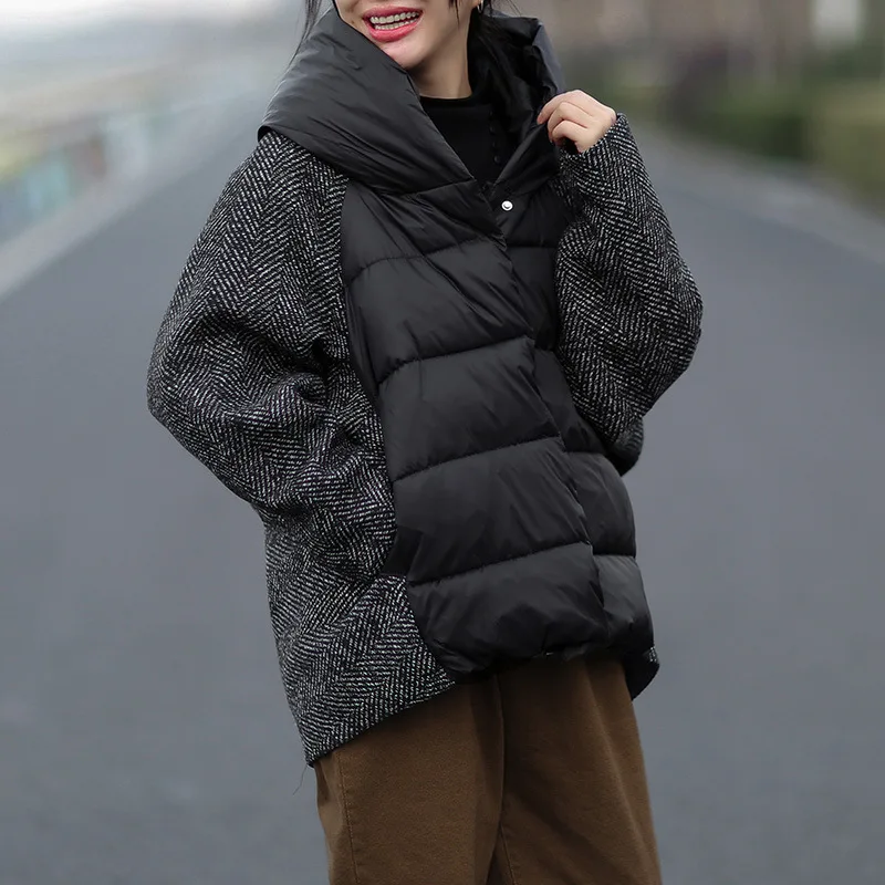 YNZZU Korean Style 2020 Winter Vintage Women's