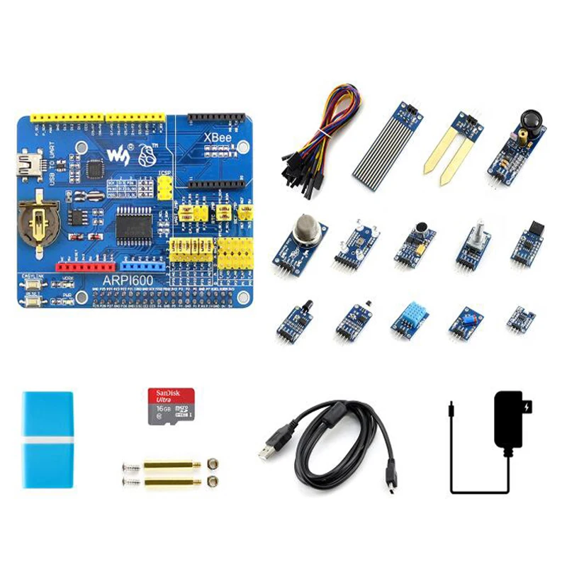 Without Pi4 Kit Raspberry pi 4 Модель b комплект датчиков, 4B, с 13x популярными датчиками - Комплект: Without Pi4 Kit