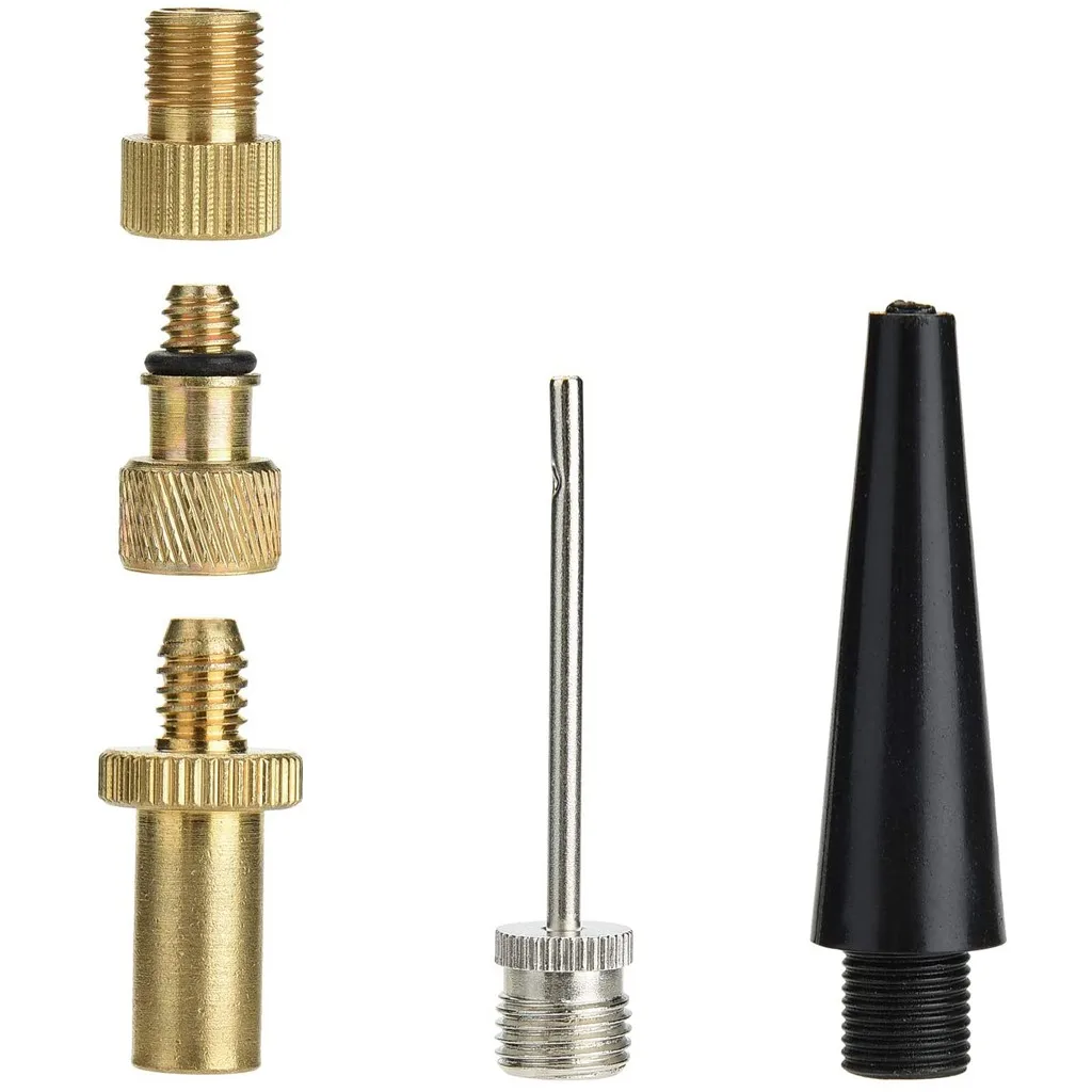 Copper Inflator Pump Nozzle Kit Presta Schrader Valve Adapter Tube