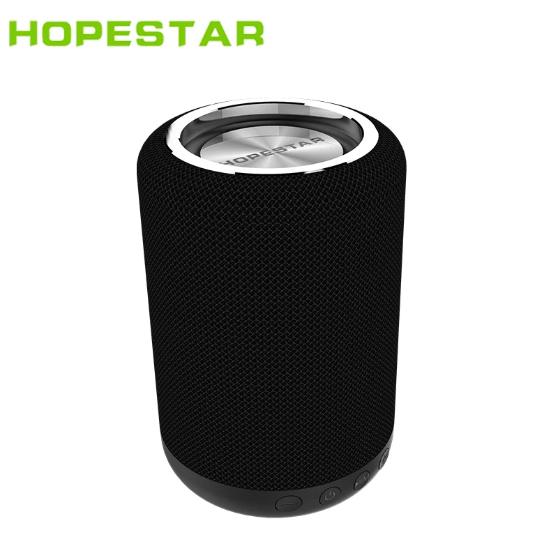 HOPESTAR H34 Bluetooth динамик 1200 мАч портативный беспроводной громкоговоритель звук системы стерео Открытый 18650 музыкальный mp3-плеер - Цвет: Black