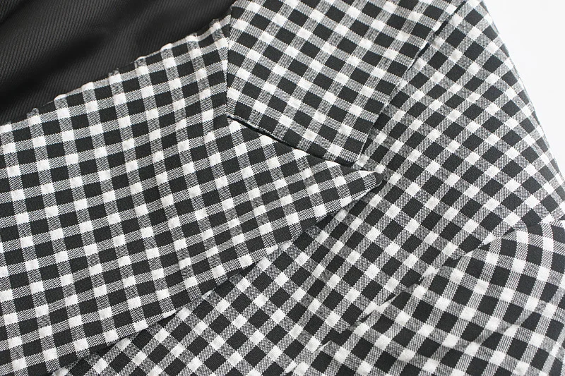 

Europe And America 2019 Early Autumn New Products WOMEN'S Dress Retro Fold-down Collar Long Sleeve Slimming Black And White Latt