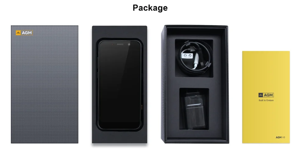 AGM X3 6 ГБ 64 Гб IP68 Android 8,1 Snapdragon 845 5,9" задняя 12 Мп+ 24 МП Передняя 20 Мп камера отпечаток пальца NFC водонепроницаемый смартфон