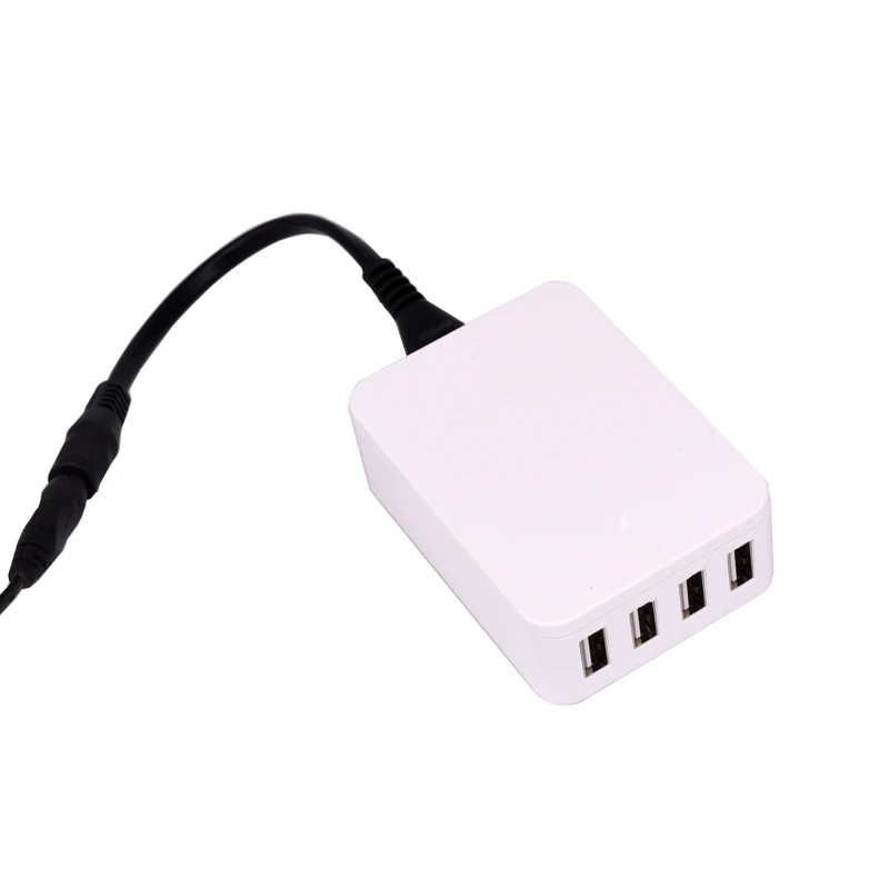 DC12V до 5V 5A четыре USB Мощность адаптер конвертер кабель модуля Мощность разъем автомобиля Зарядное устройство для 4 USB Выход понижающий Мощность модуль