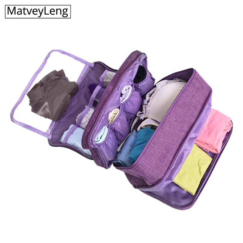 Bolsa de ropa interior de viaje para mujer, organizador de ropa de maquillaje cosmético, sujetador, fin de semana, bolsa de noche, producto, accesorios