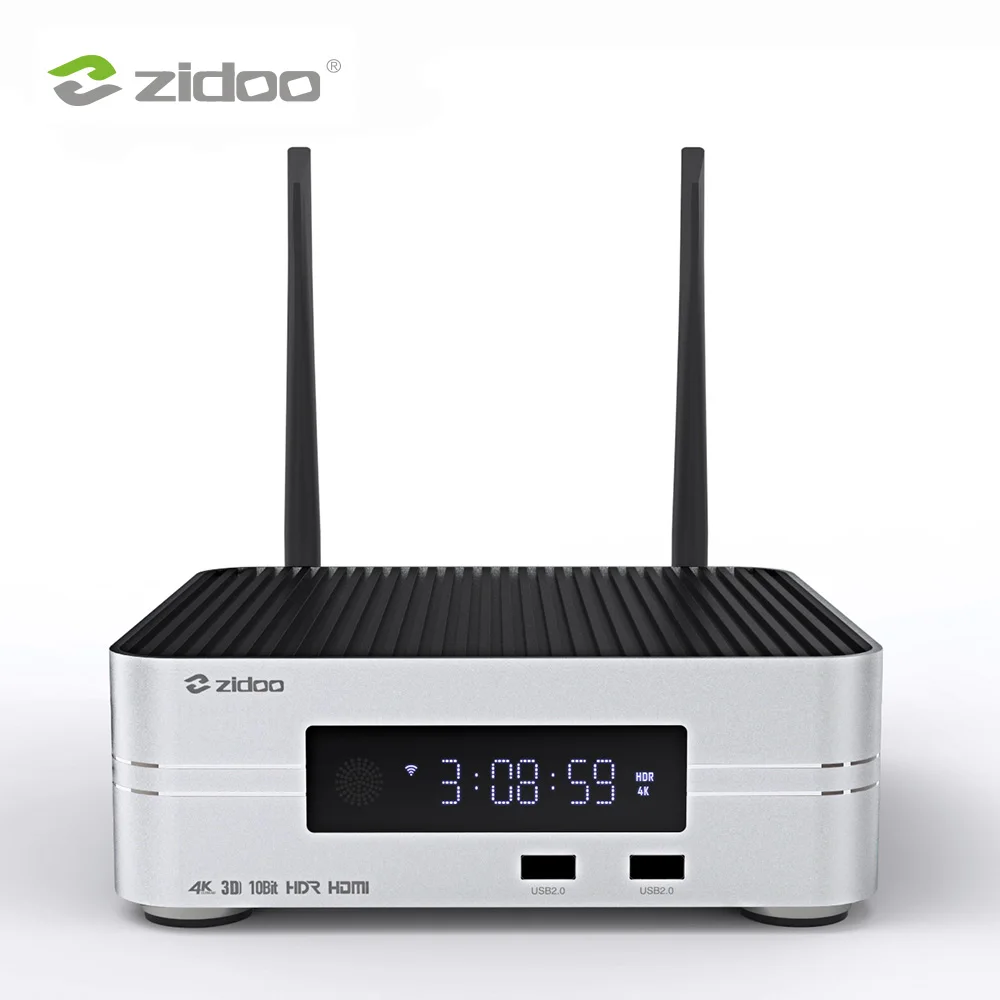 Zidoo Z10 Android 7,1 ТВ-приставка 1000M LAN 4K BT4.1 смарт-приставка Realtek RTD1296 2 Гб ОЗУ 16 Гб ПЗУ поддержка 3," HDD медиаплеер