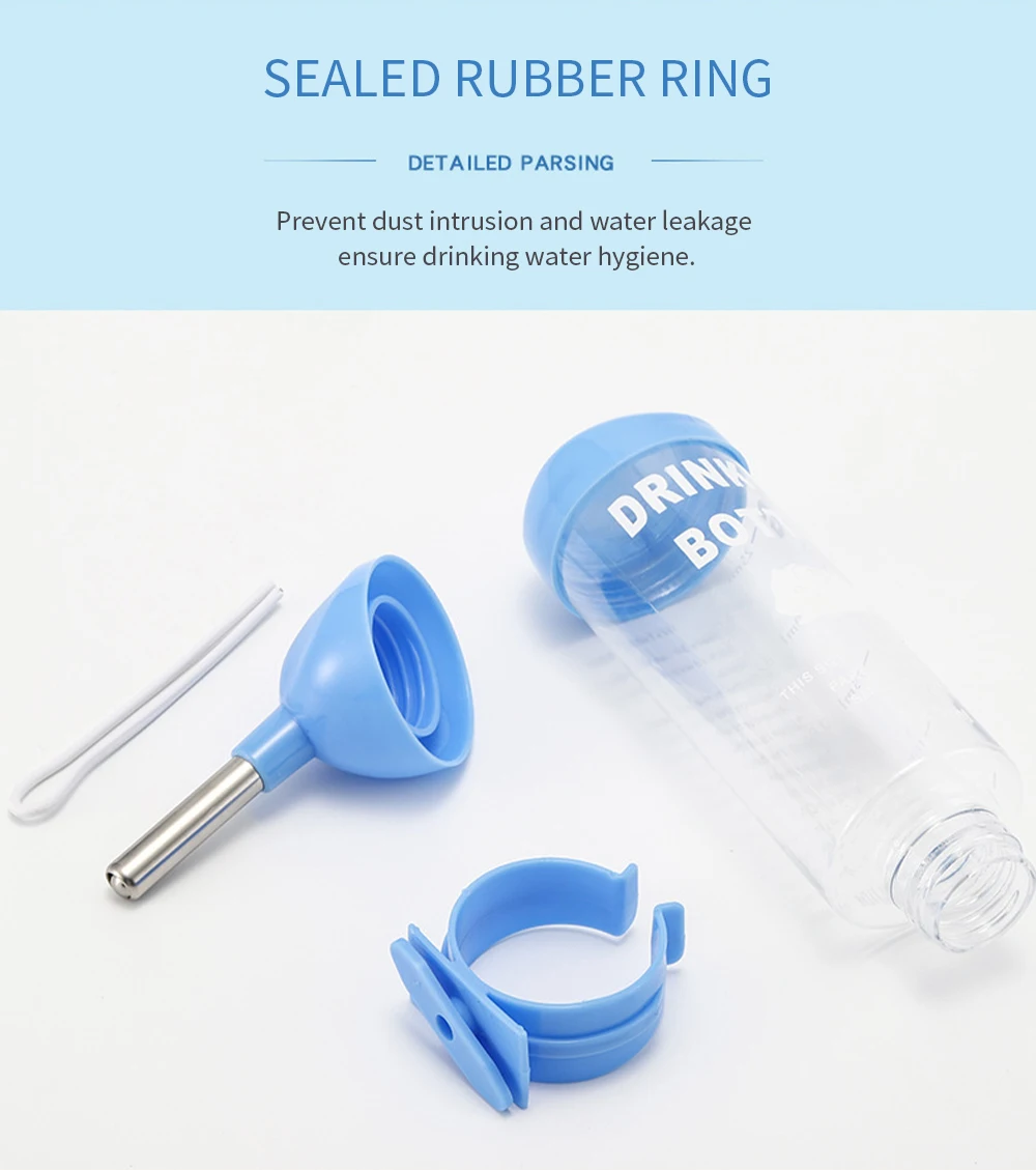 Title 15, Hamster Water Bottle Cage Kennel Hanging Drinki...