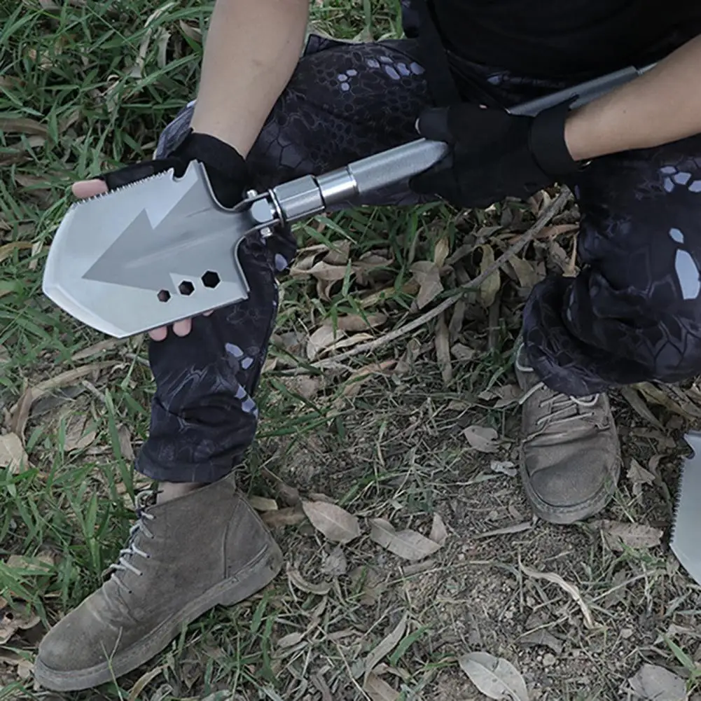 

Military Shovel Convenient Stainless Steel Durable Ergonomic Anti-wear Military Shovel for Hiking Survival Shovel Shovel