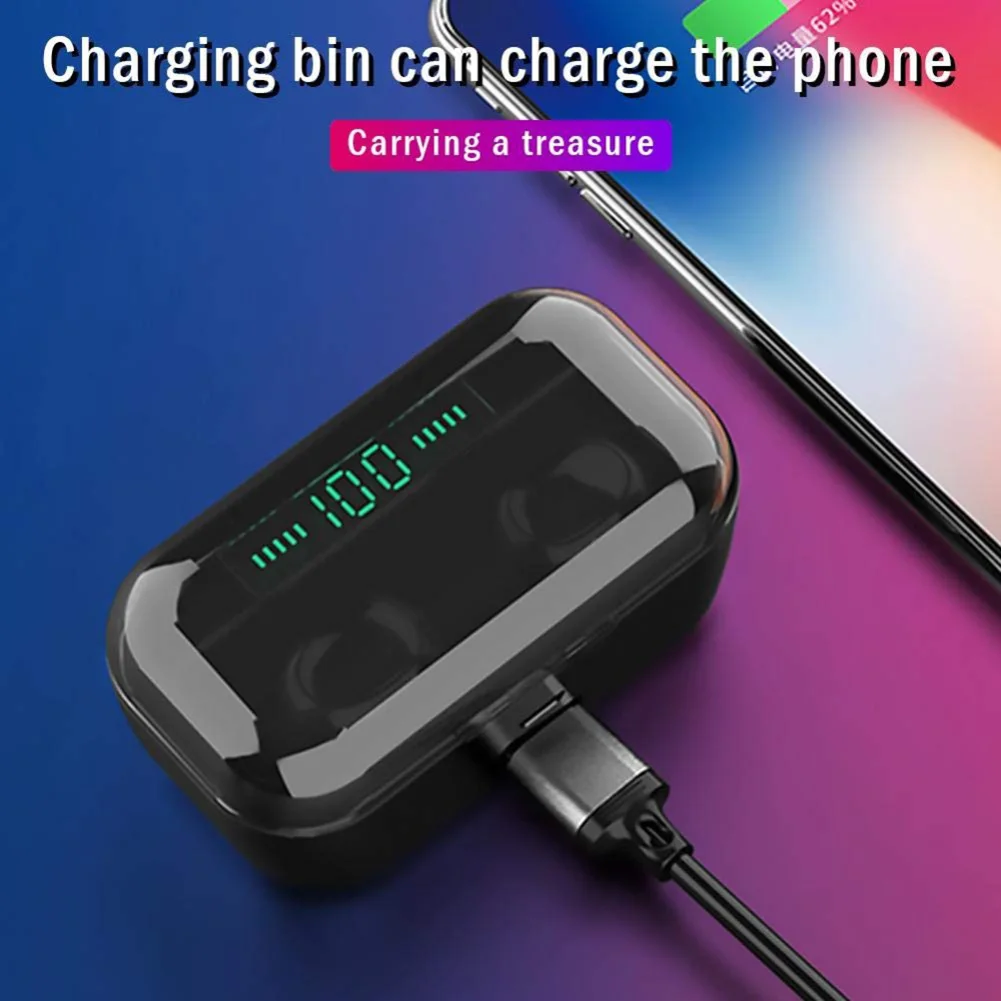 Bluetooth 5 0 Wireless Earphones G6S Mini In Ear Handsfree Stereo Sport Earphone With Charging Box TWS Gaming Music Earpiece