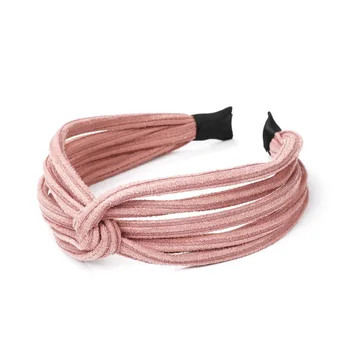 

Newly Women Twist Headband Bow Knot Cross Tie Cloth Headwrap Hairband Hoop CTN88