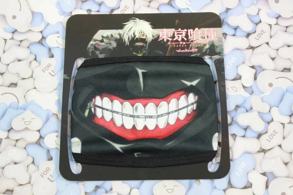 Лидер продаж, Пылезащитная маска Kaneki Ken, аниме вурдалак 2 Kaneki Ken, косплей, зимняя Ветрозащитная маска для рта, черная, модная, унисекс