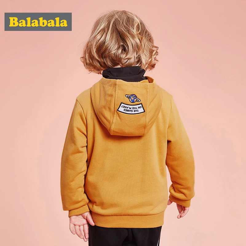 Balabala/детская одежда; свитер для девочек; Новинка г.; осенние детские толстовки с капюшоном с круглым вырезом; корейский пуловер с длинными рукавами; топы