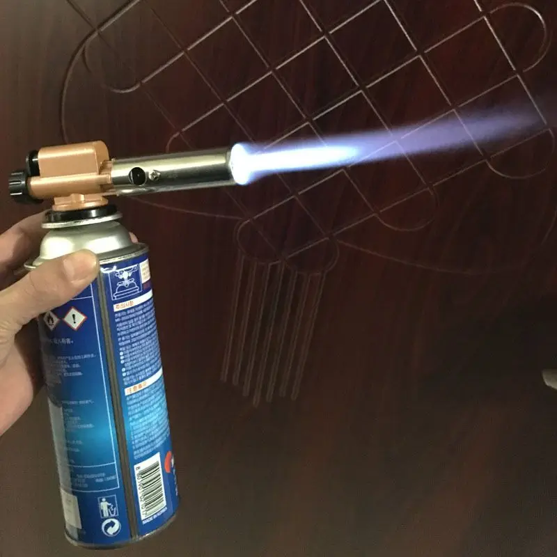 Electronic Ignition Copper Flame Butan Gas Burner Gun Maker Torch For Outdoor Camping Picnic BBQ Welding Equipment