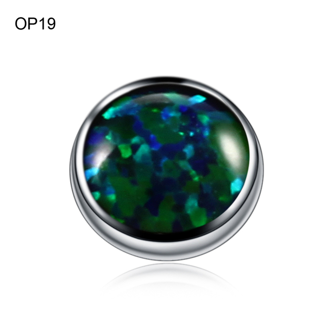 Titanium Ear Septum Helix Tragus Opal CBR Piercings Christina Vertical Hood Labret Dermal Anchor Earrings Piercing Jewelry