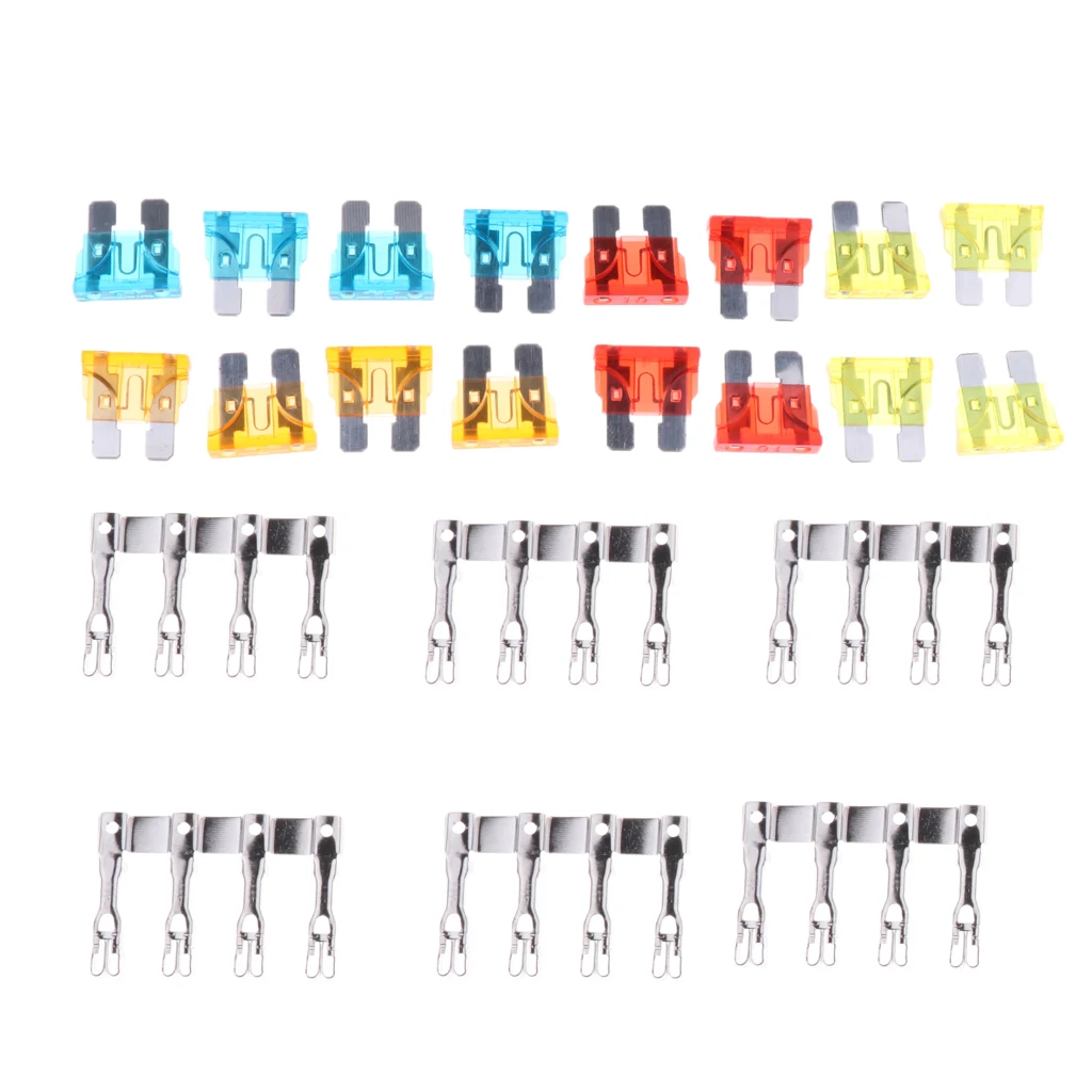 Car Vehicle Truck 12V-32V 12 Way Medium Relay Fuse Box Holder Terminals