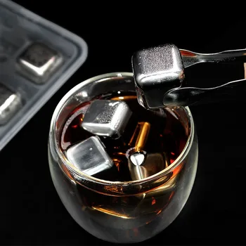 

Stainless Steel Whisky Ice Cubes Stone Quick Freezing Reusable Wine Beer Cooler Bar KTV Supplies Magic Chillers
