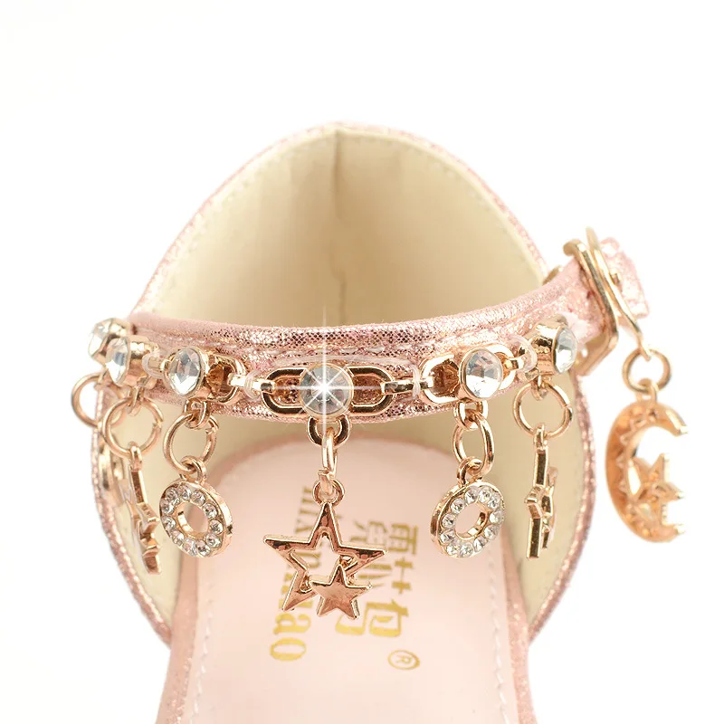 Girls Sandals Summer Open Toes High Heels