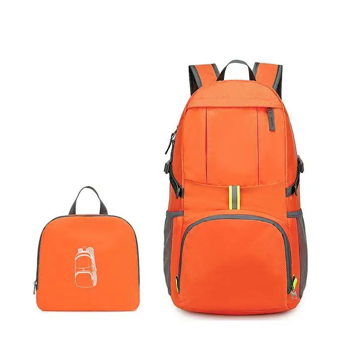 Foldable Backpack Outdoor Travel large Capacity Interior Slot Pocket, Interior Compartment Waterproof Backpack