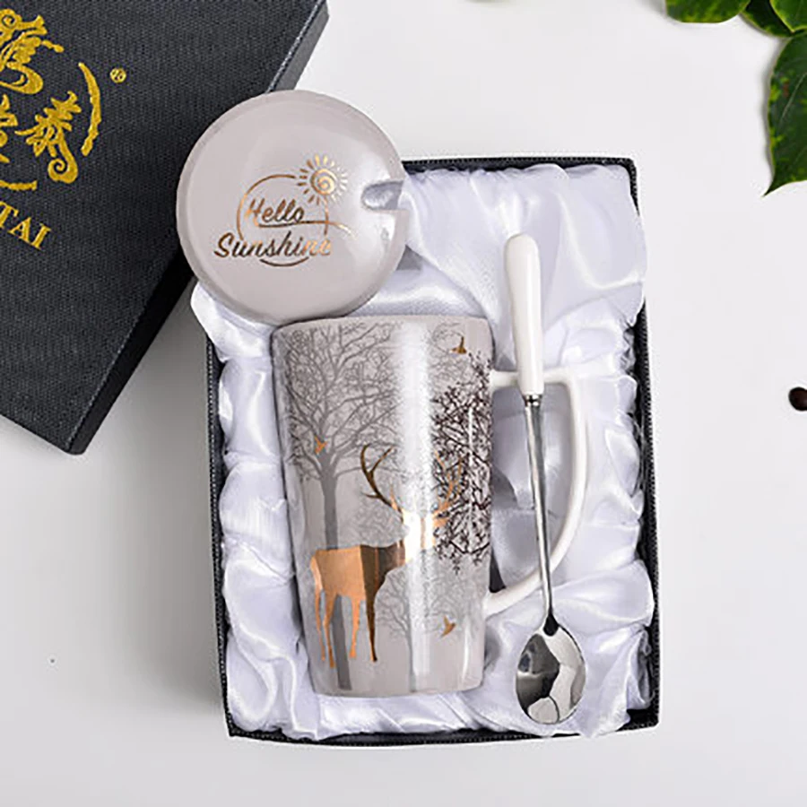 Креативная Милая керамическая кружка Офисная чашка для воды кофе и завтрака