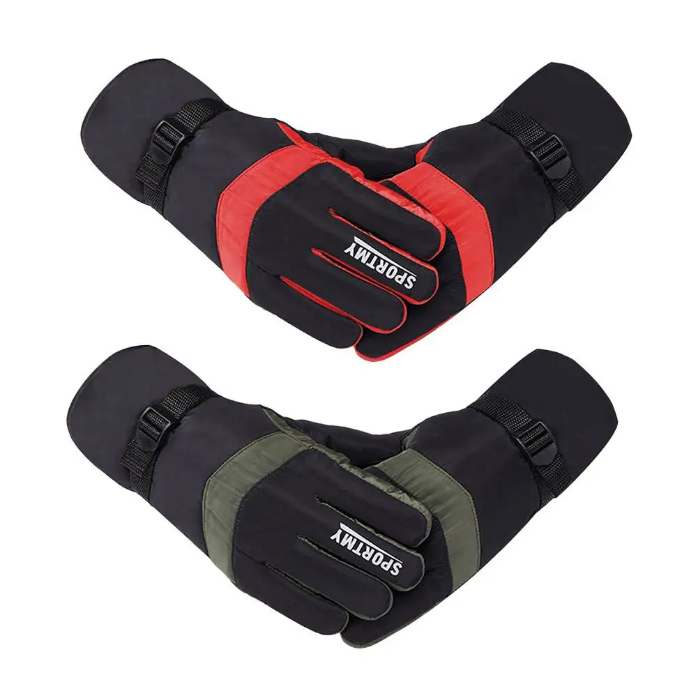 

A Pair of Driving Winter Warm Gloves Windproof Splash-proof Riding Mittens