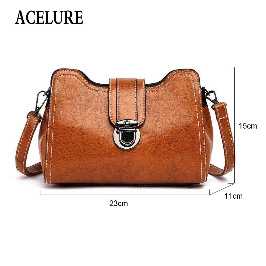 ACELURE модные маленькие сумки через плечо для женщин Мини искусственная кожа сумка